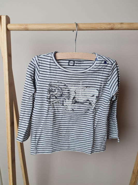 Longsleeve met bizon 86 Tumble 'n Dry