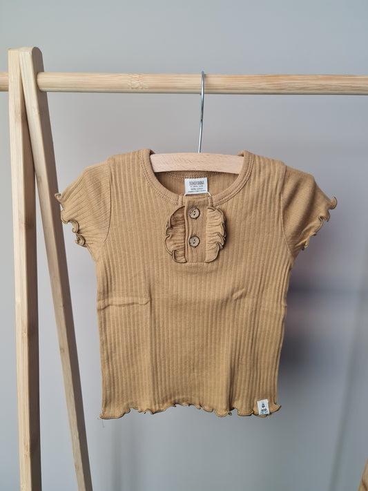 T-shirt met frullekes 80 Boho Panna