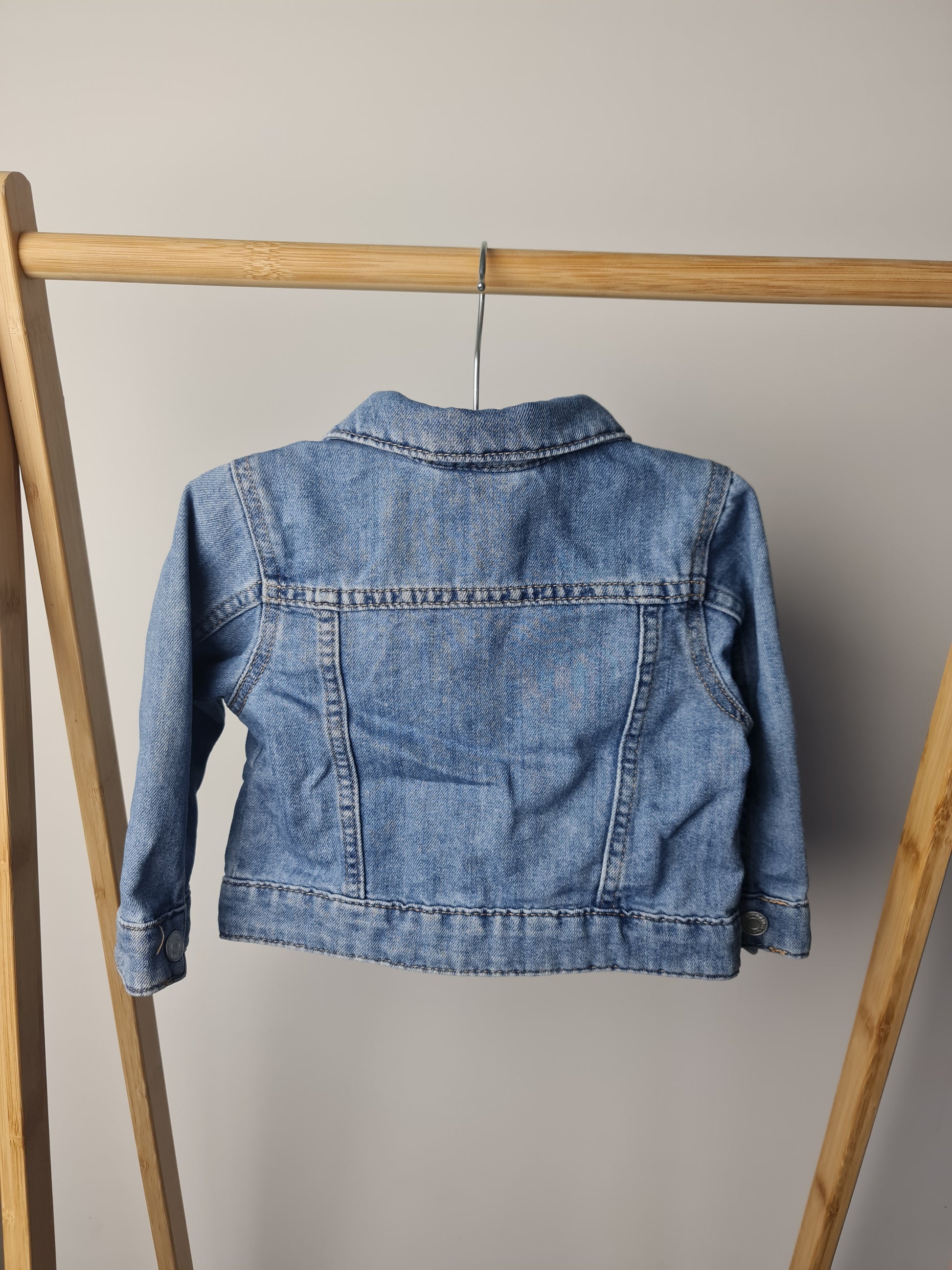 Jeansjasje met drukknopjes 80 H&M