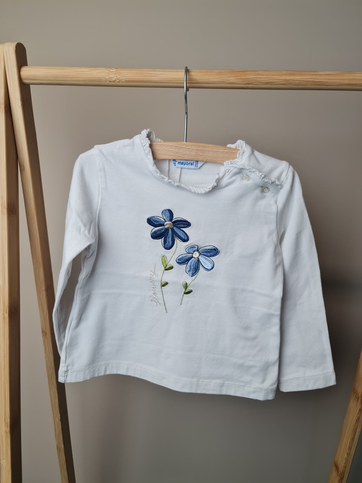 Longsleeve met bloemen 98 Mayoral