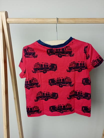 T-shirt met camper 12-18m GAP