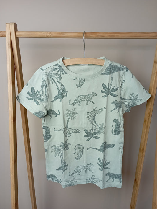 T-shirt met tijgers 122/128 Hema