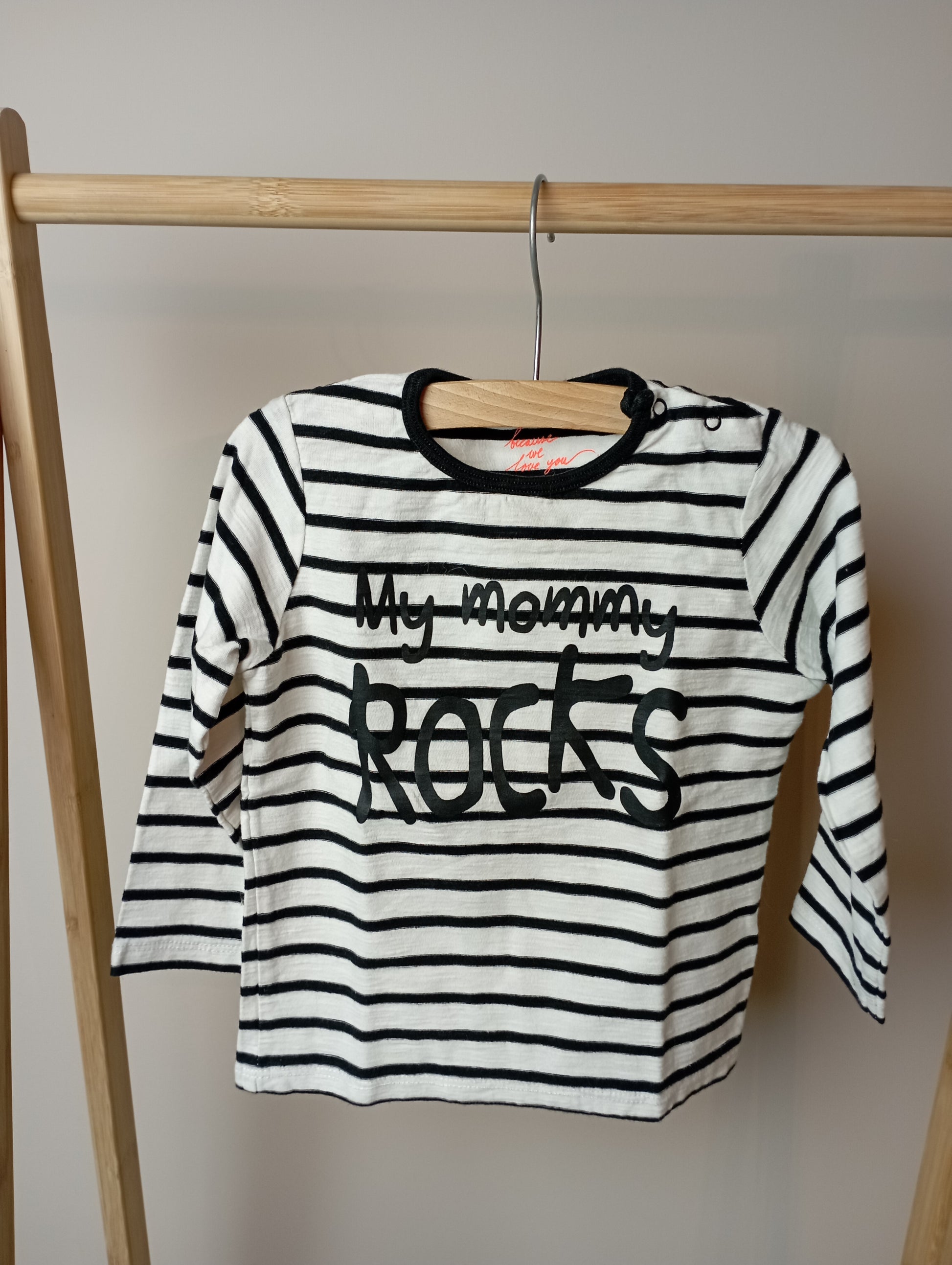 Longsleeve "My mommy rocks" 92 Hema